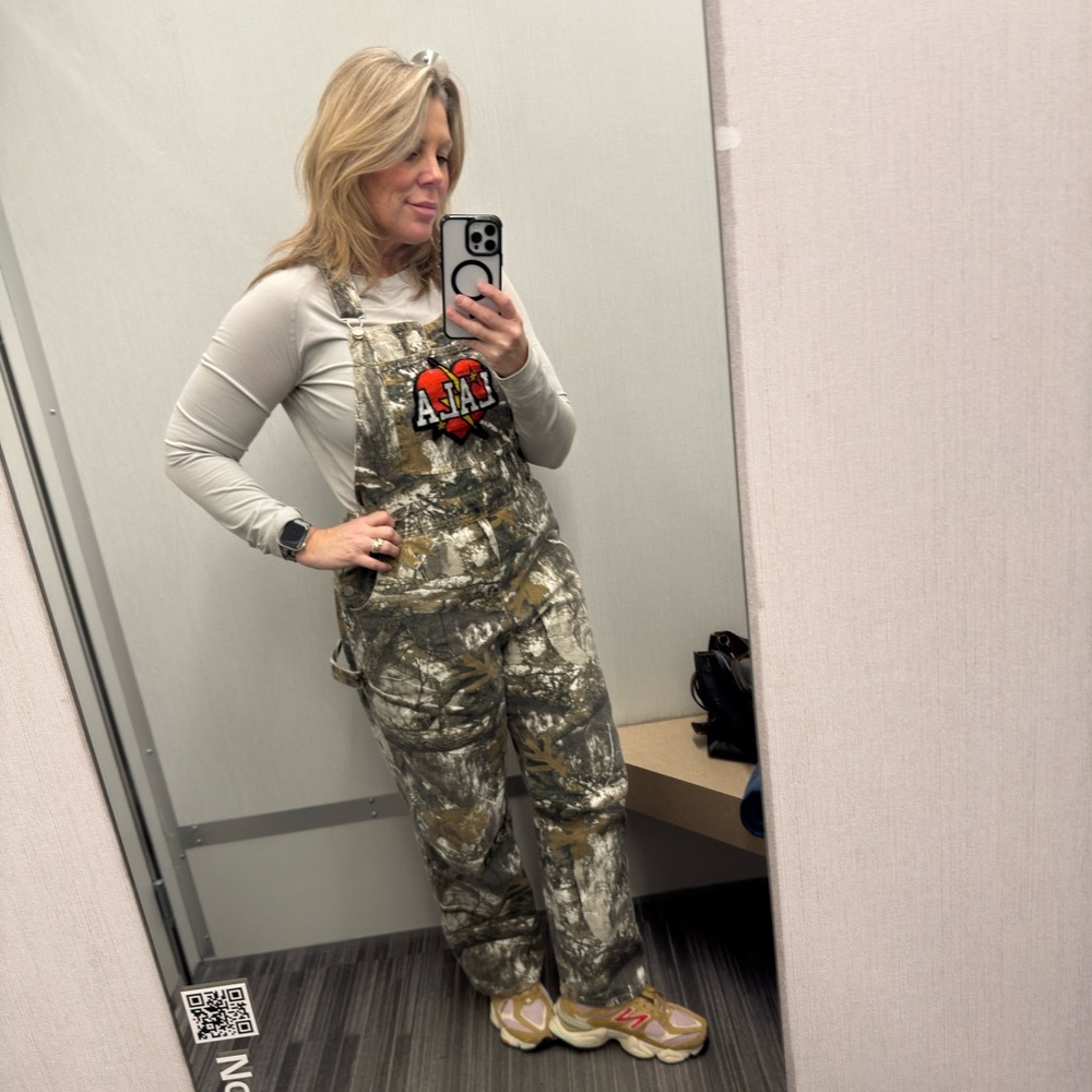 Dressed in LALA Camouflage Overalls